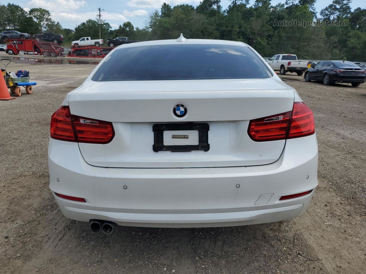 2015 Bmw 328 I White vin: WBA3A5G51FNS87088