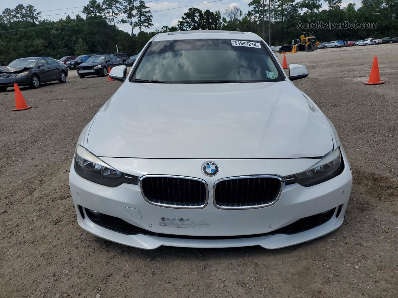 2015 Bmw 328 I White vin: WBA3A5G51FNS87088