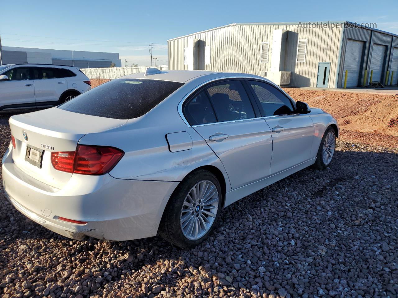 2015 Bmw 328 I White vin: WBA3A5G51FNS88614