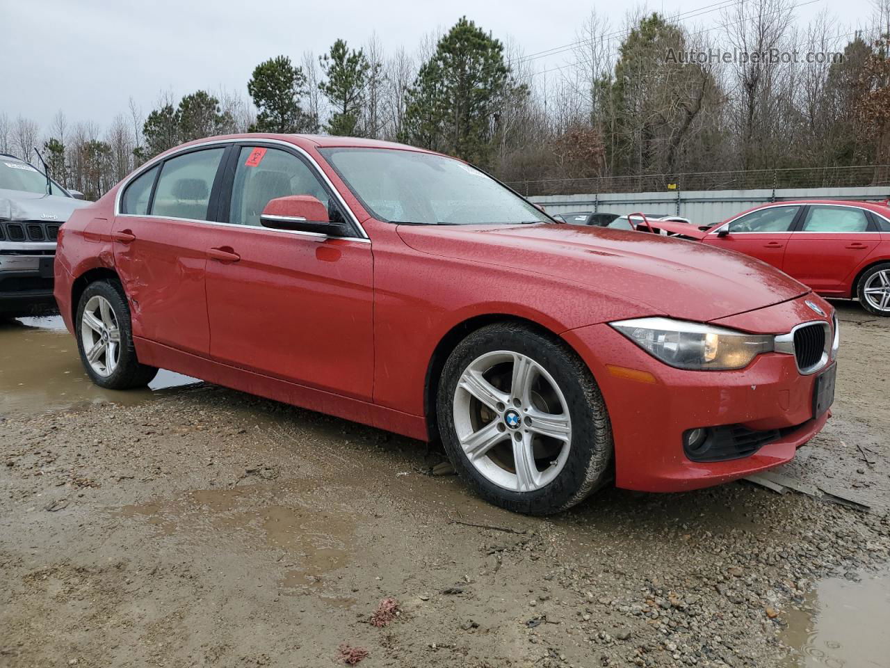 2015 Bmw 328 I Red vin: WBA3A5G52FNS82093