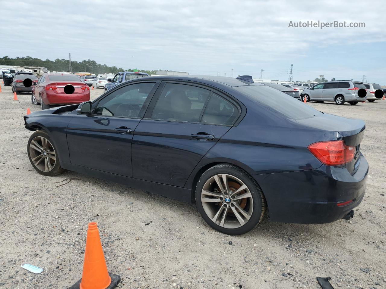 2015 Bmw 328 I Blue vin: WBA3A5G52FNS91618