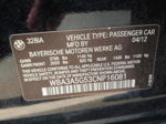 2012 Bmw 328 I Черный vin: WBA3A5G53CNP16081