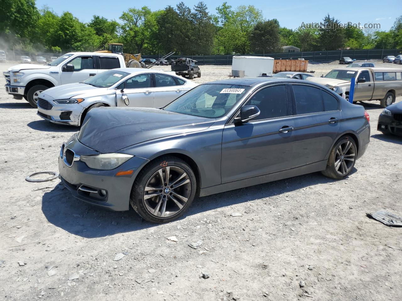 2014 Bmw 328 I Charcoal vin: WBA3A5G53ENP29514