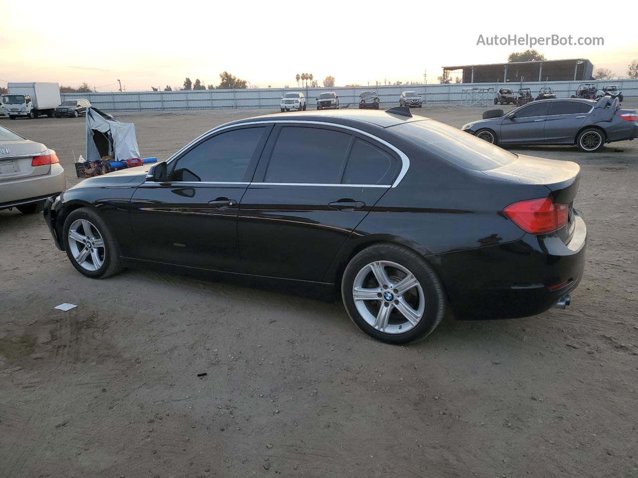 2015 Bmw 328 I Черный vin: WBA3A5G53FNP35010