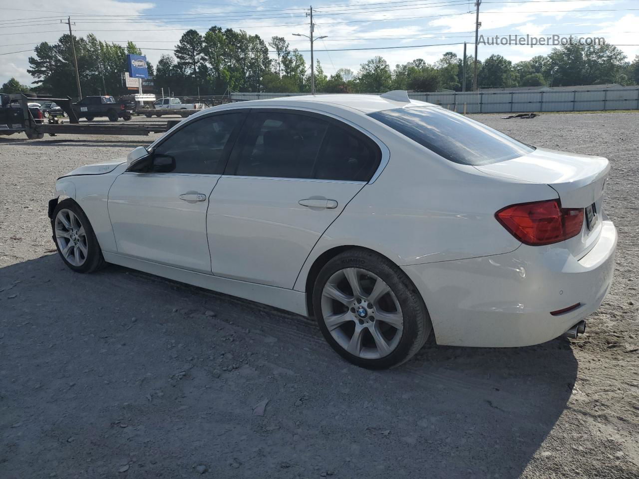 2015 Bmw 328 I White vin: WBA3A5G53FNP35072