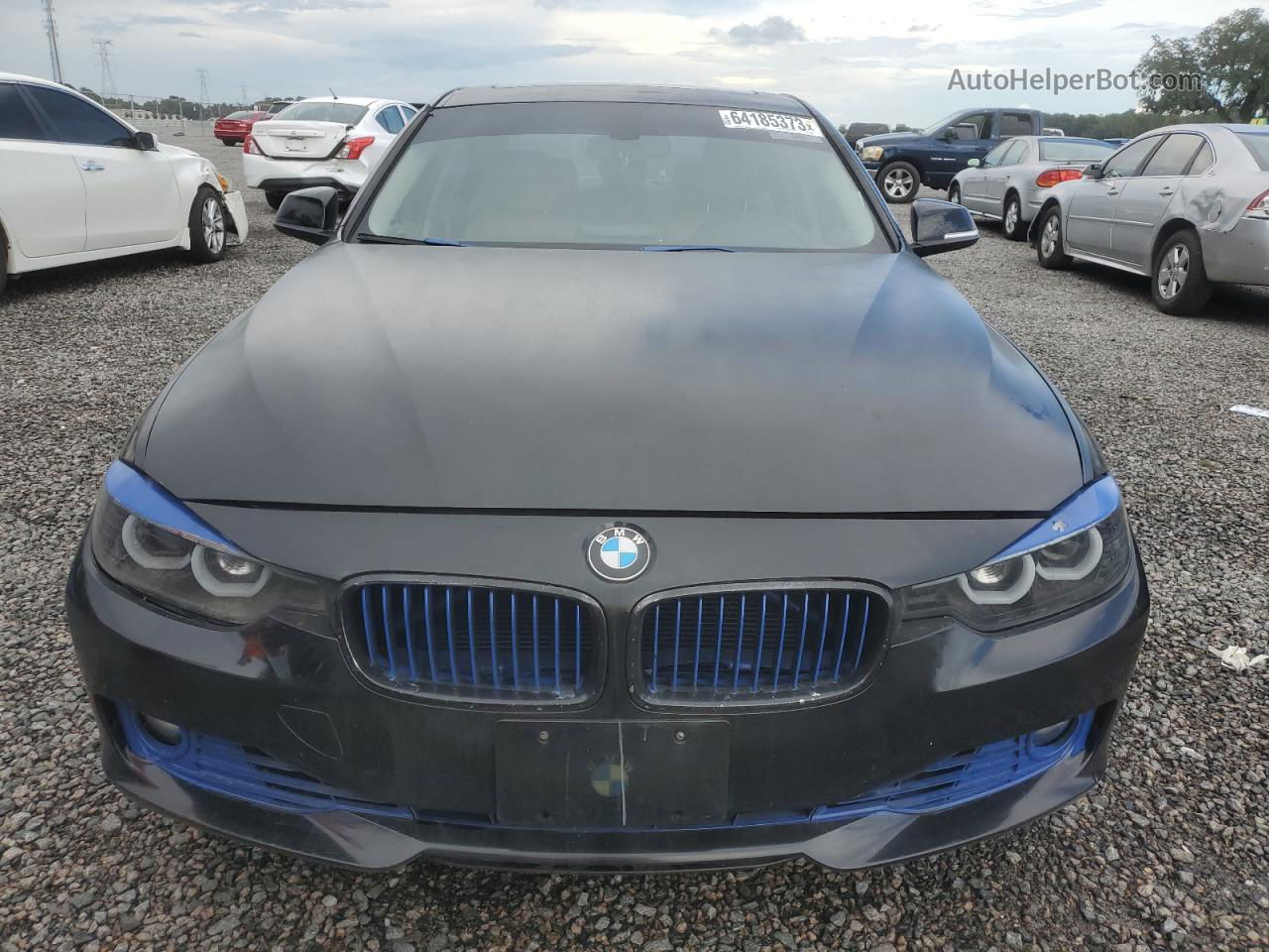 2015 Bmw 328 I Черный vin: WBA3A5G53FNS82507