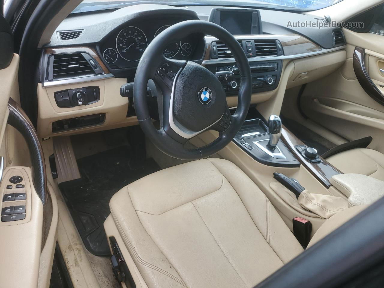 2015 Bmw 328 I Черный vin: WBA3A5G53FNS82507