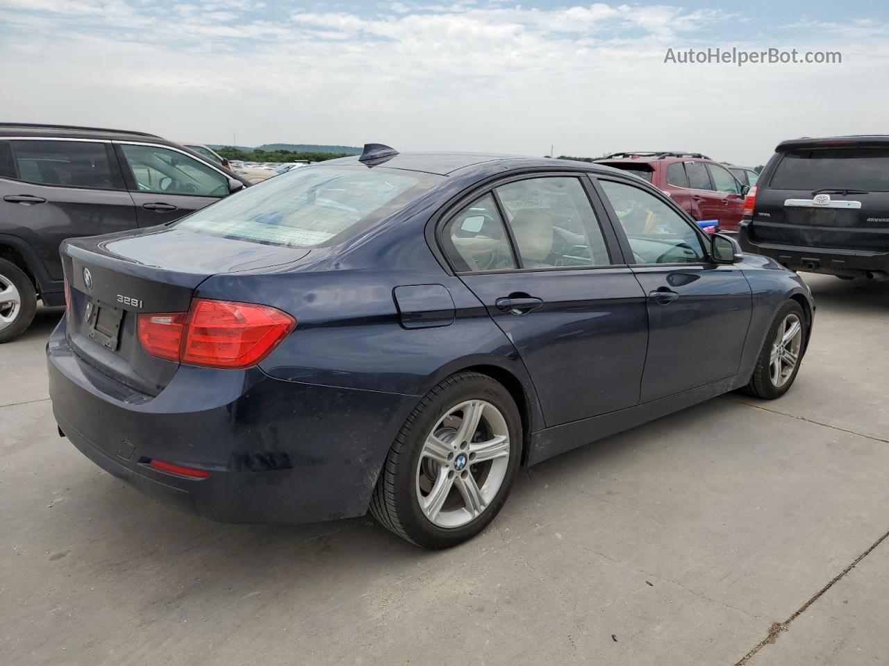 2015 Bmw 328 I Blue vin: WBA3A5G53FNS87156