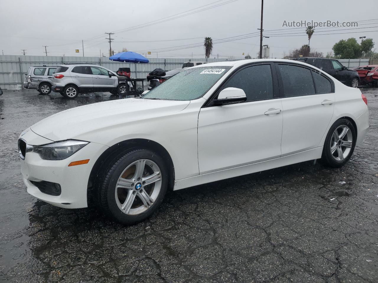 2015 Bmw 328 I White vin: WBA3A5G53FNS88095