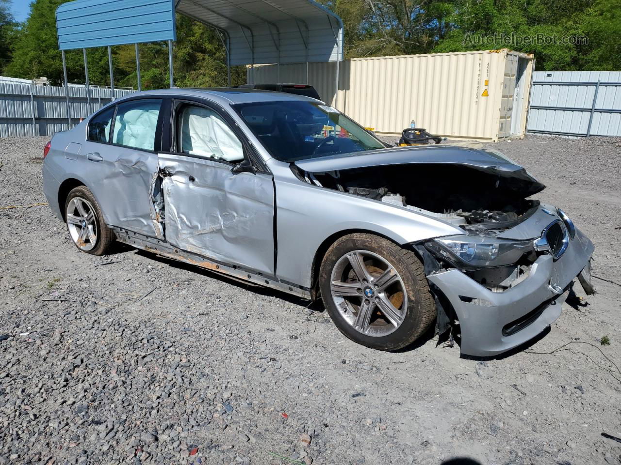 2015 Bmw 328 I Silver vin: WBA3A5G53FNS88145