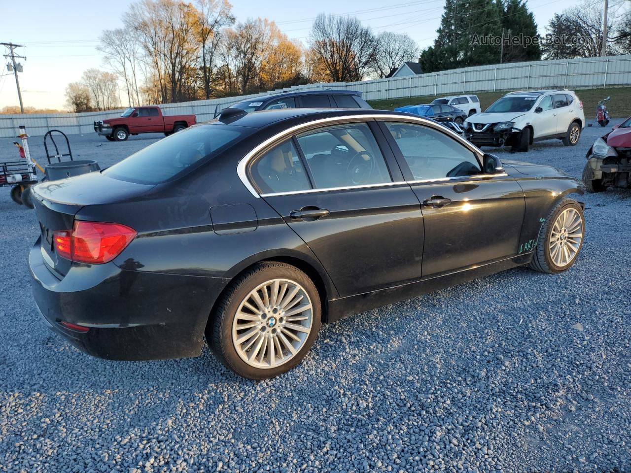 2012 Bmw 328 I Черный vin: WBA3A5G54CNP15652