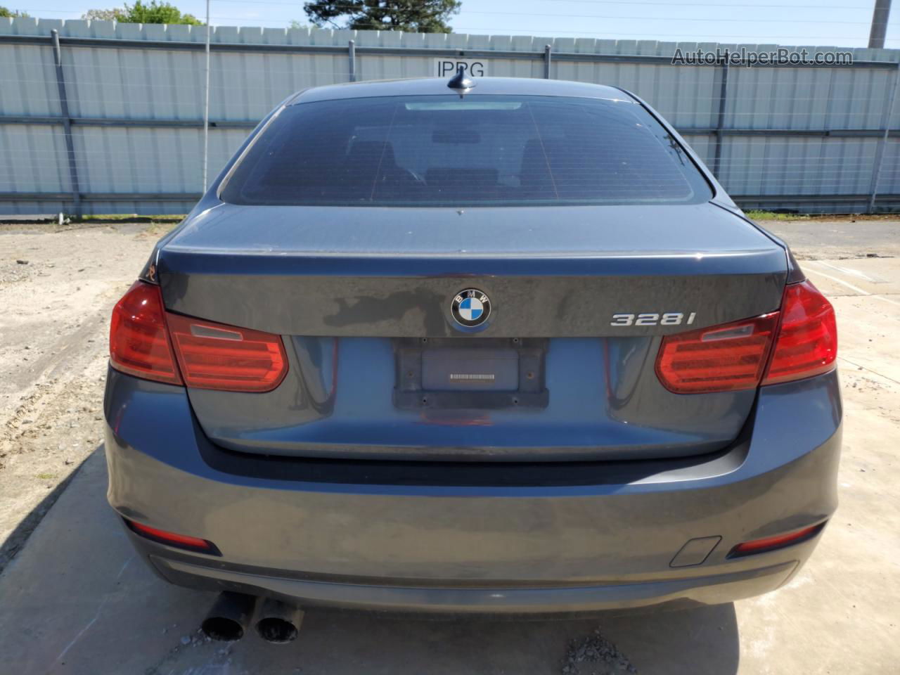 2013 Bmw 328 I Gray vin: WBA3A5G54DNP22585