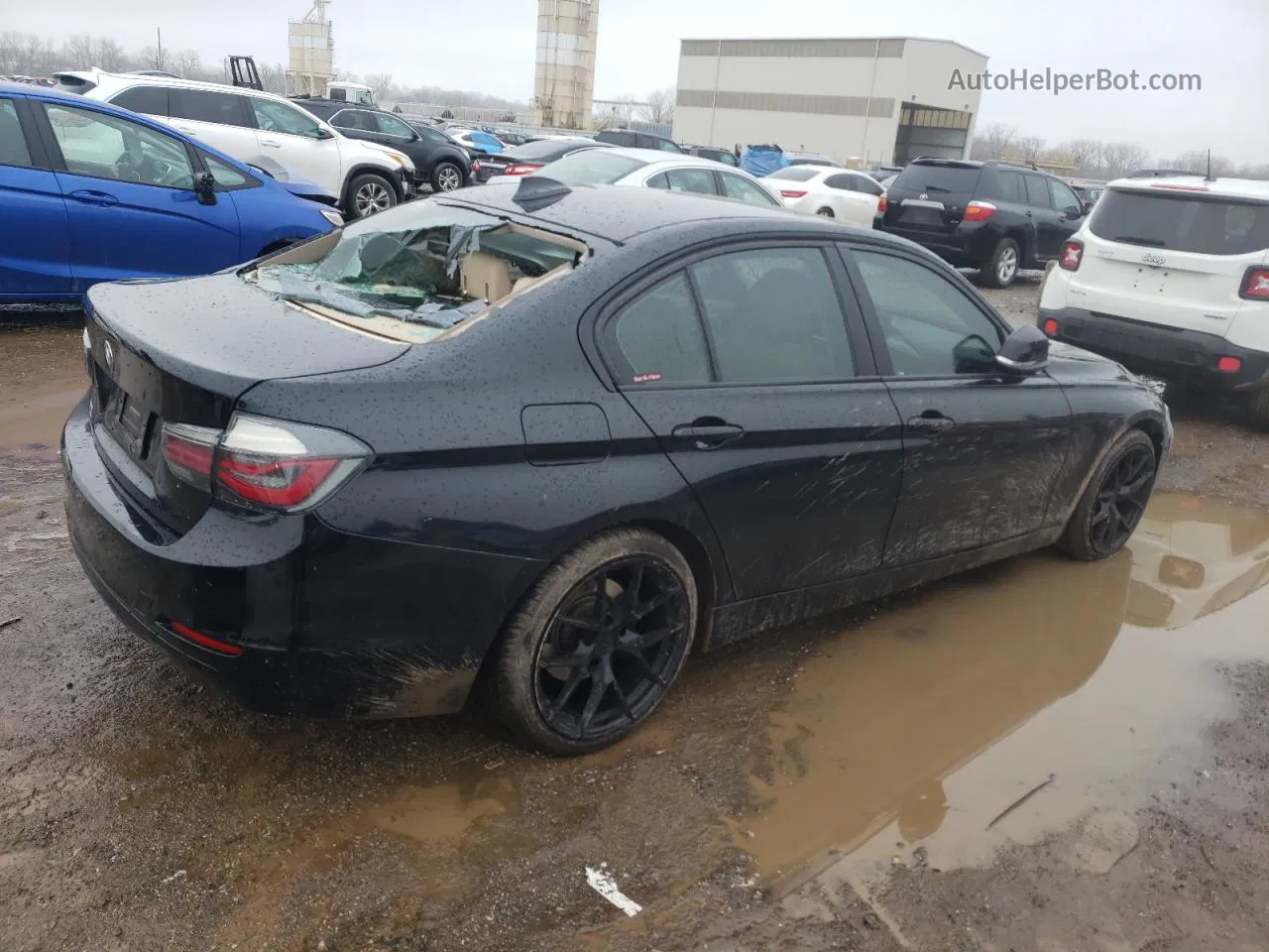 2014 Bmw 328 I Black vin: WBA3A5G54ENP29831