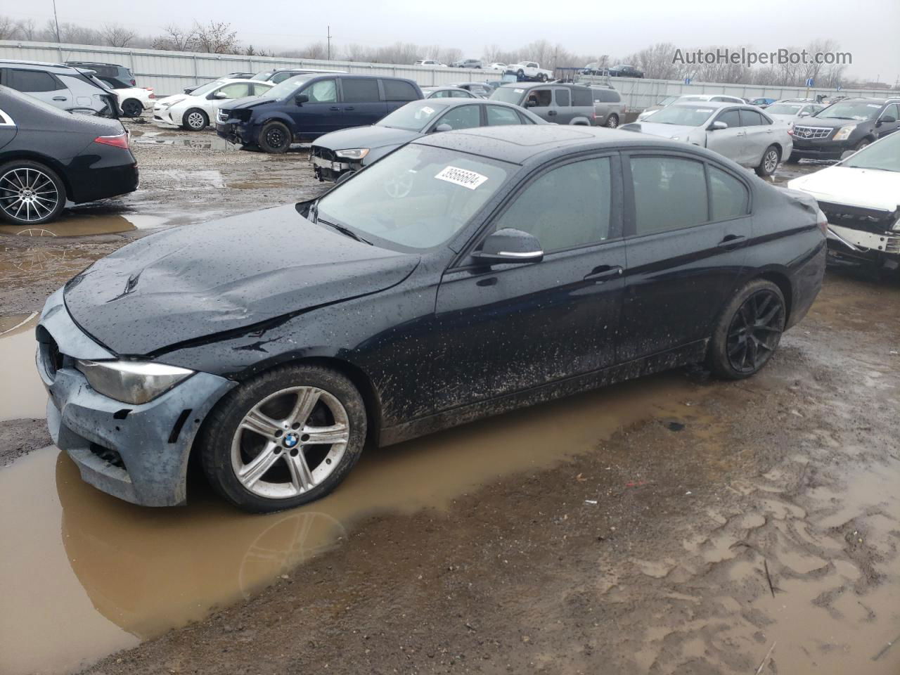 2014 Bmw 328 I Black vin: WBA3A5G54ENP29831