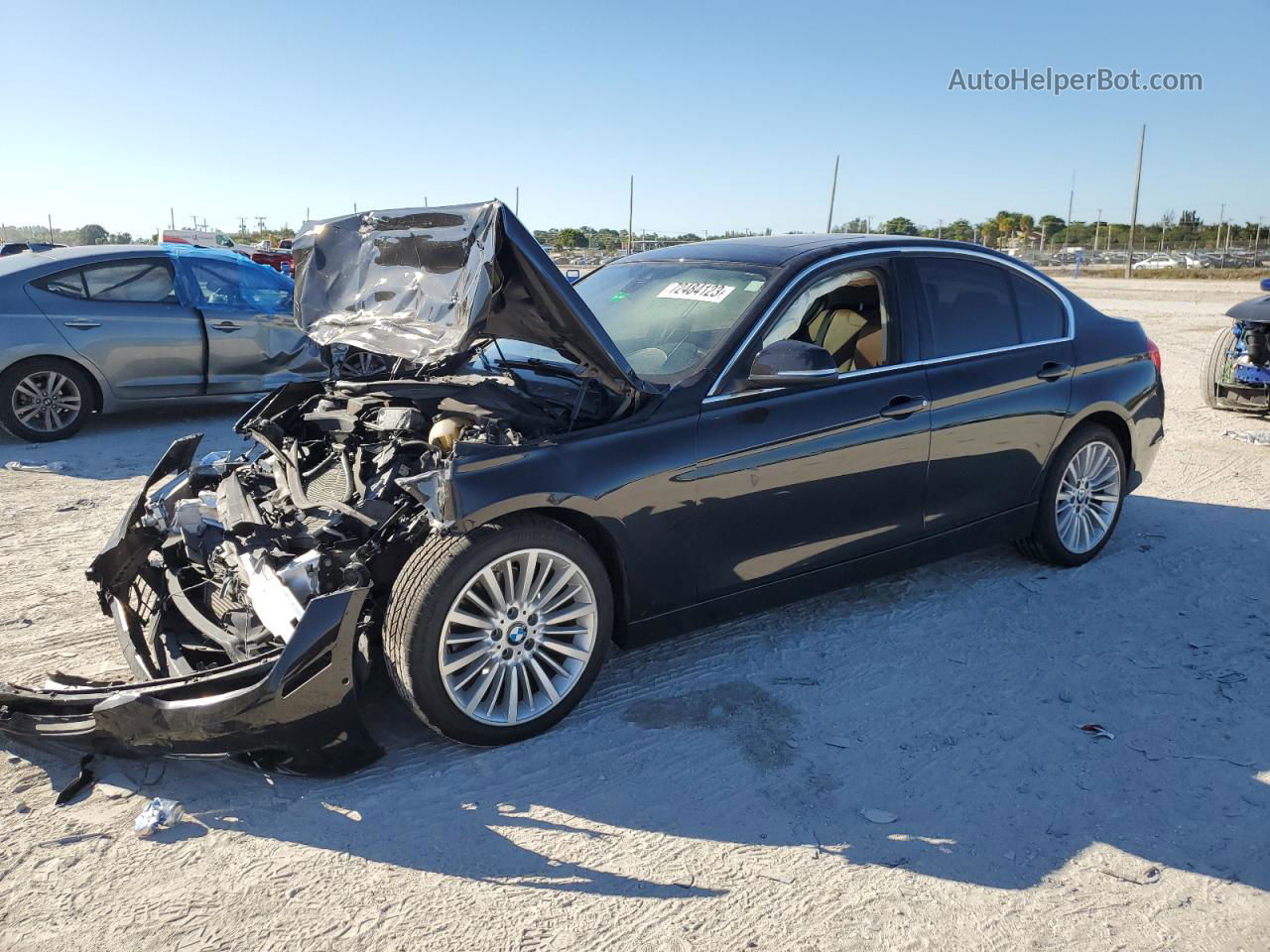 2014 Bmw 328 I Black vin: WBA3A5G54ENP30574