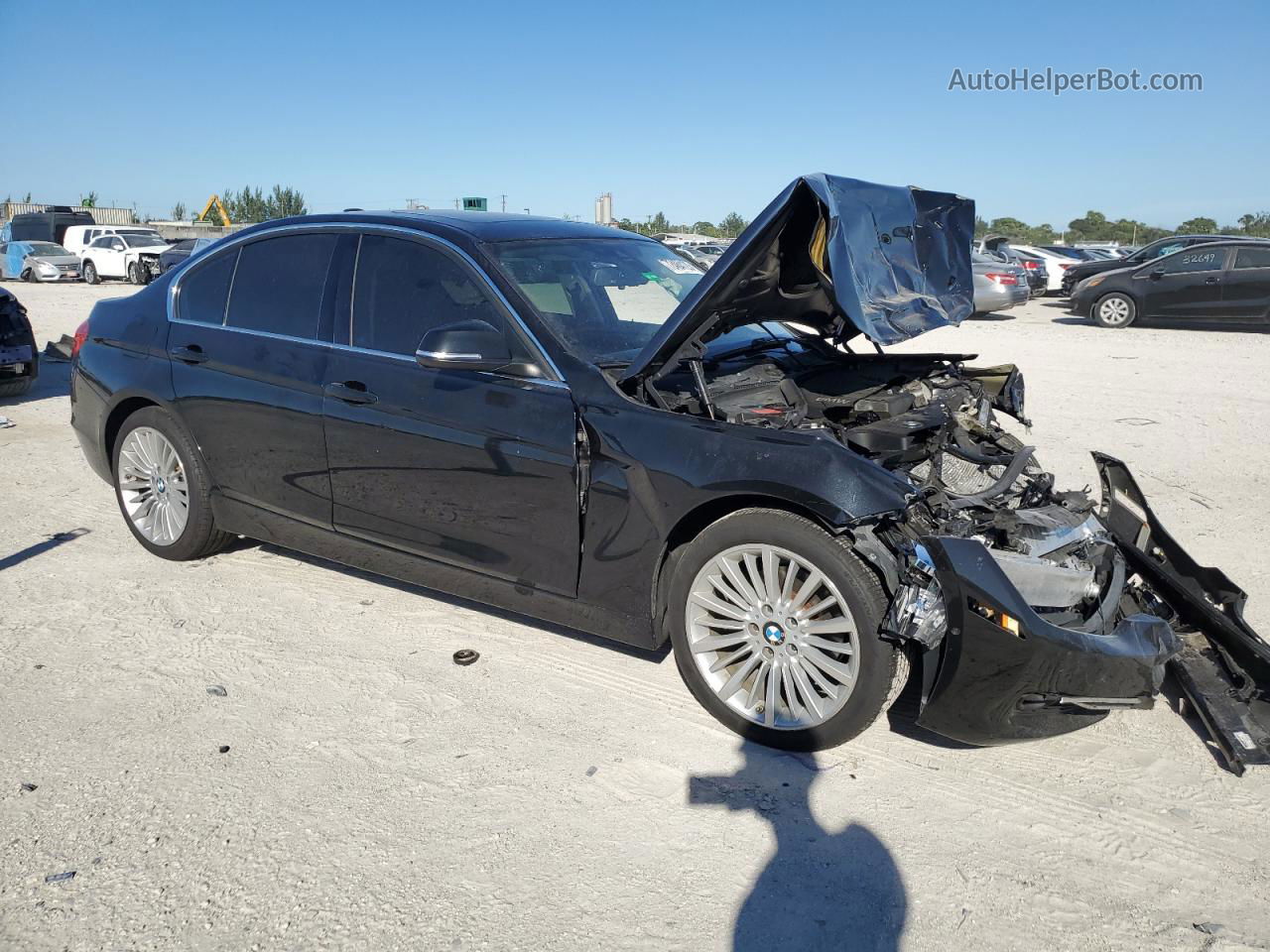 2014 Bmw 328 I Black vin: WBA3A5G54ENP30574