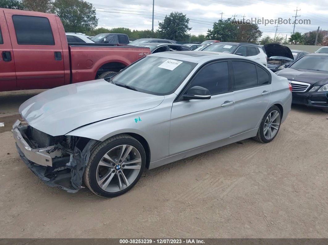 2015 Bmw 328i Silver vin: WBA3A5G54FNS83388