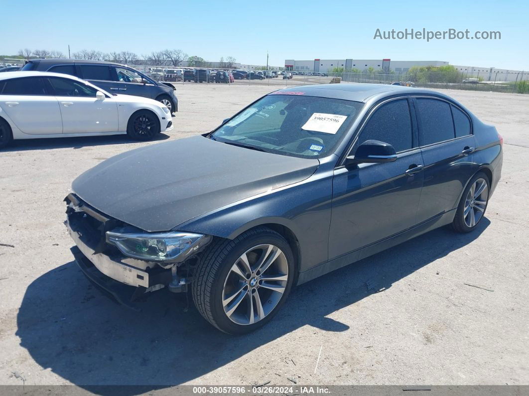 2015 Bmw 328i Gray vin: WBA3A5G54FNS84153