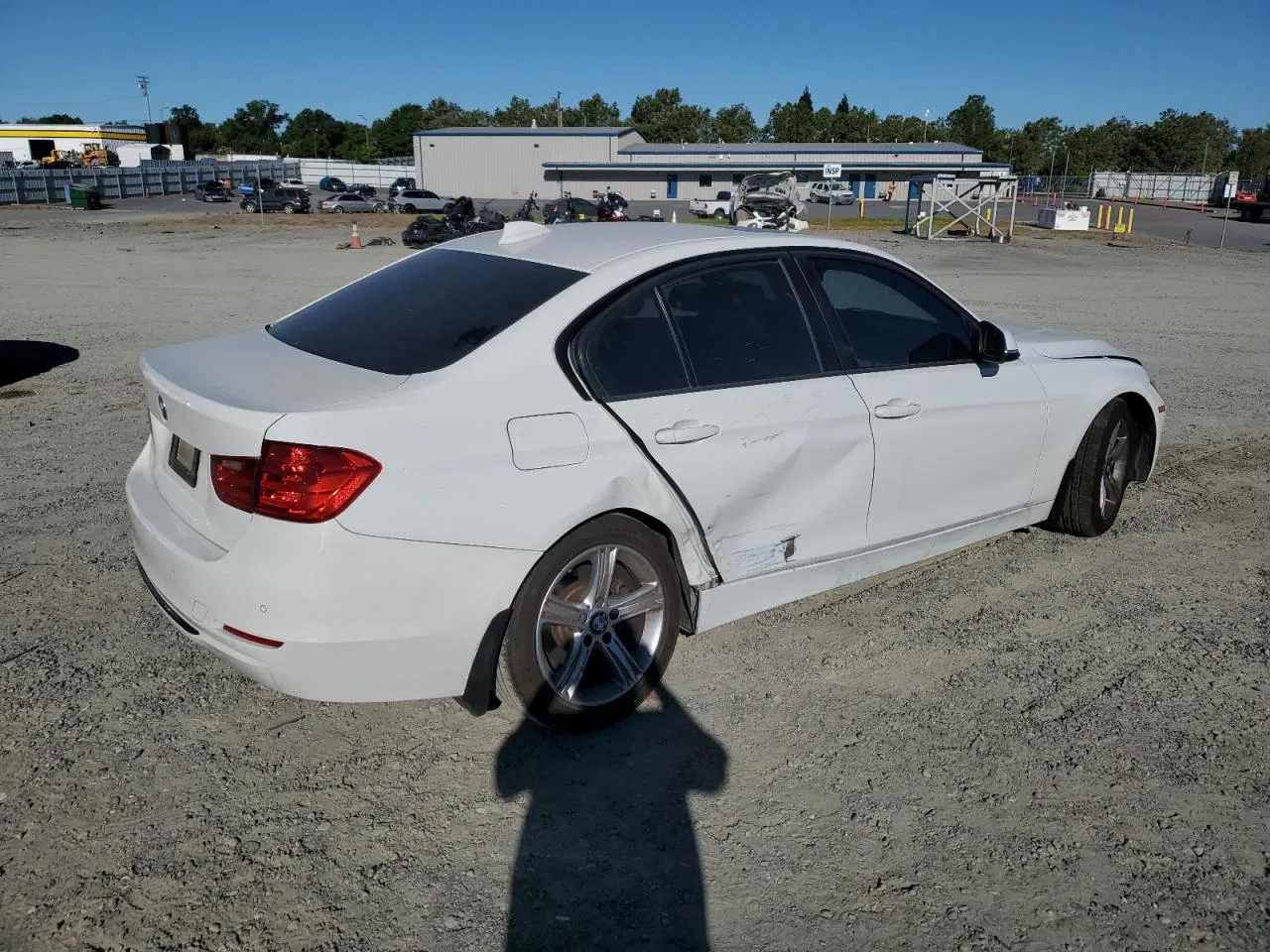 2015 Bmw 328 I White vin: WBA3A5G54FNS85271