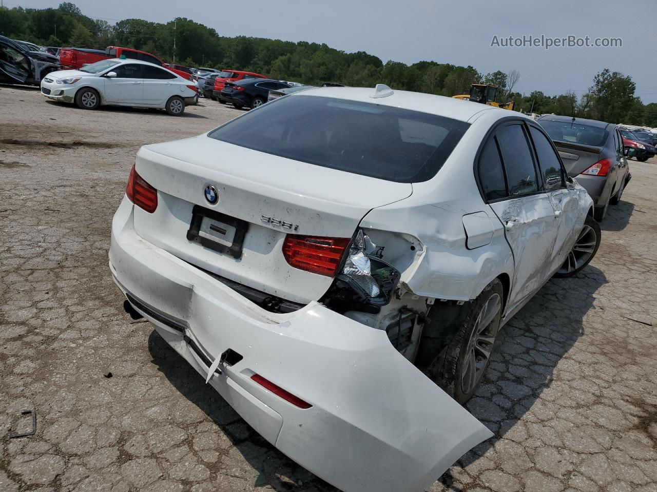 2014 Bmw 328 I Белый vin: WBA3A5G55ENP33502