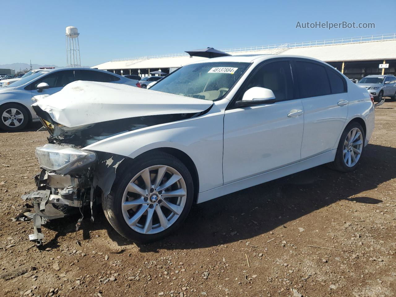 2012 Bmw 328 I White vin: WBA3A5G56CNP15300