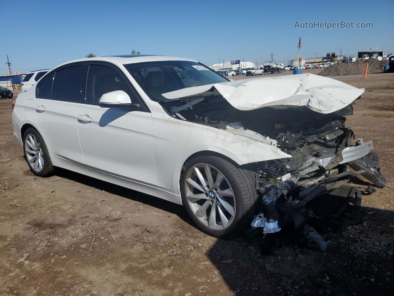 2012 Bmw 328 I White vin: WBA3A5G56CNP15300