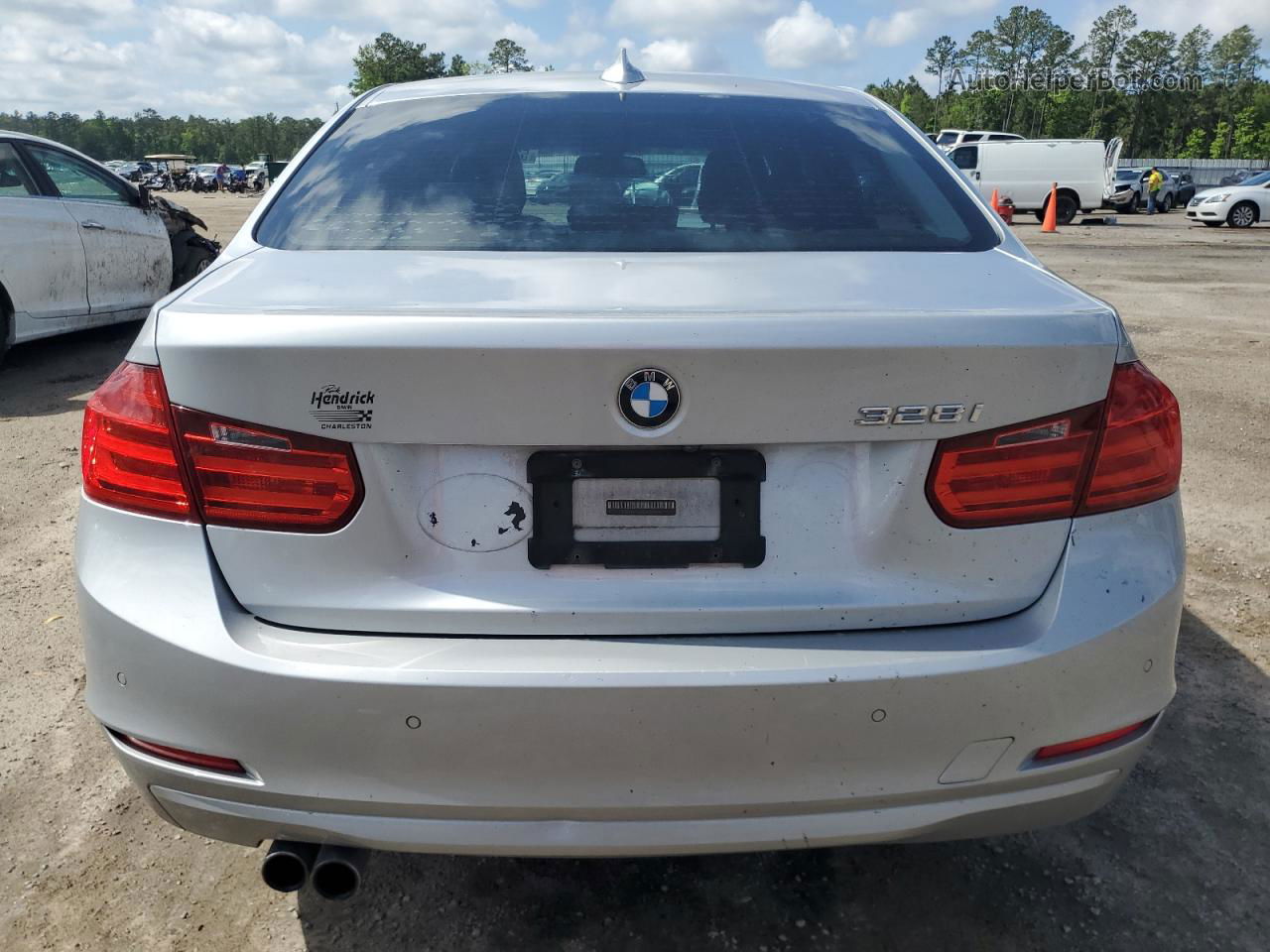 2014 Bmw 328 I Silver vin: WBA3A5G56ENP33864