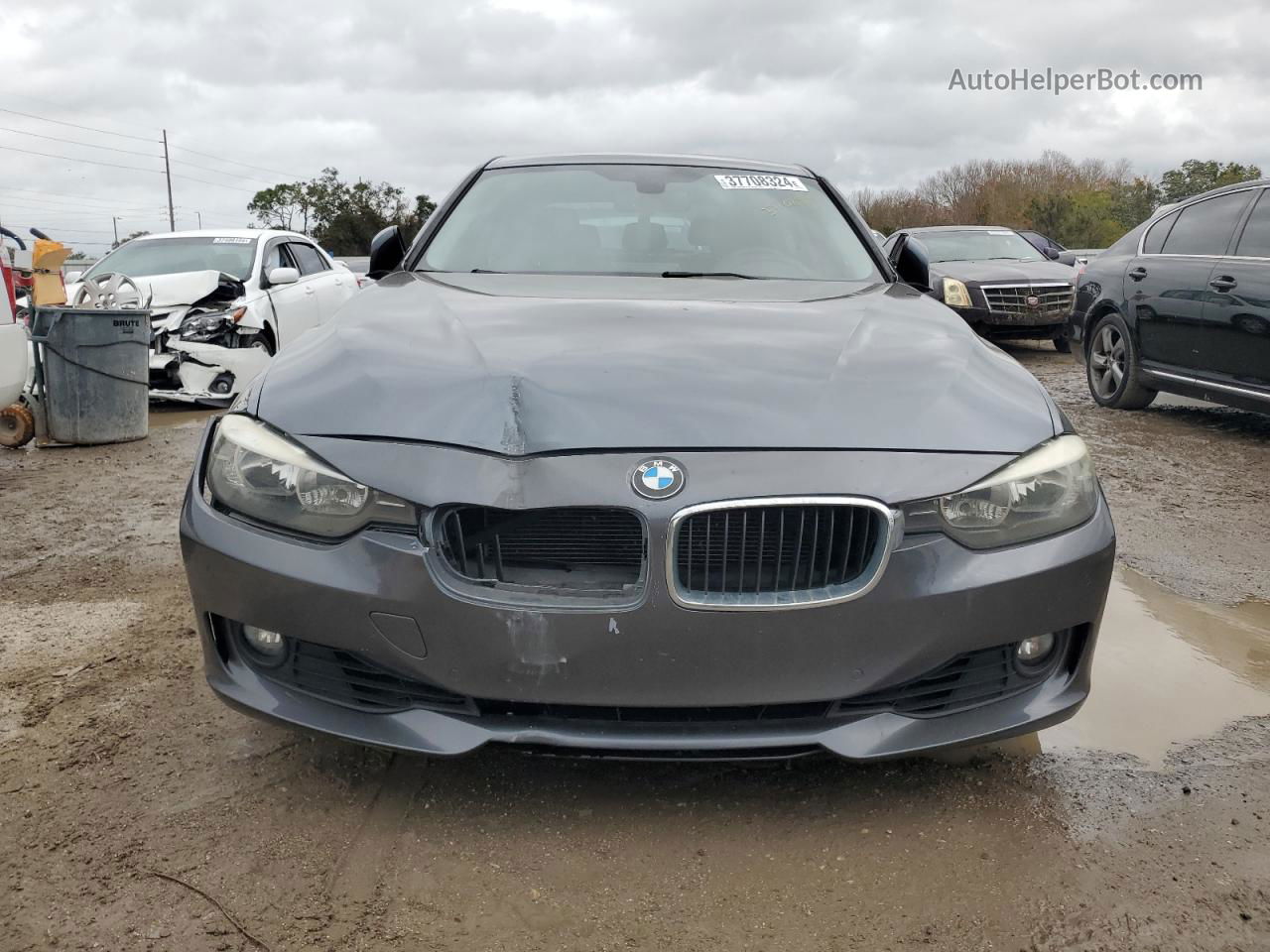 2015 Bmw 328 I Серый vin: WBA3A5G56FNS86082