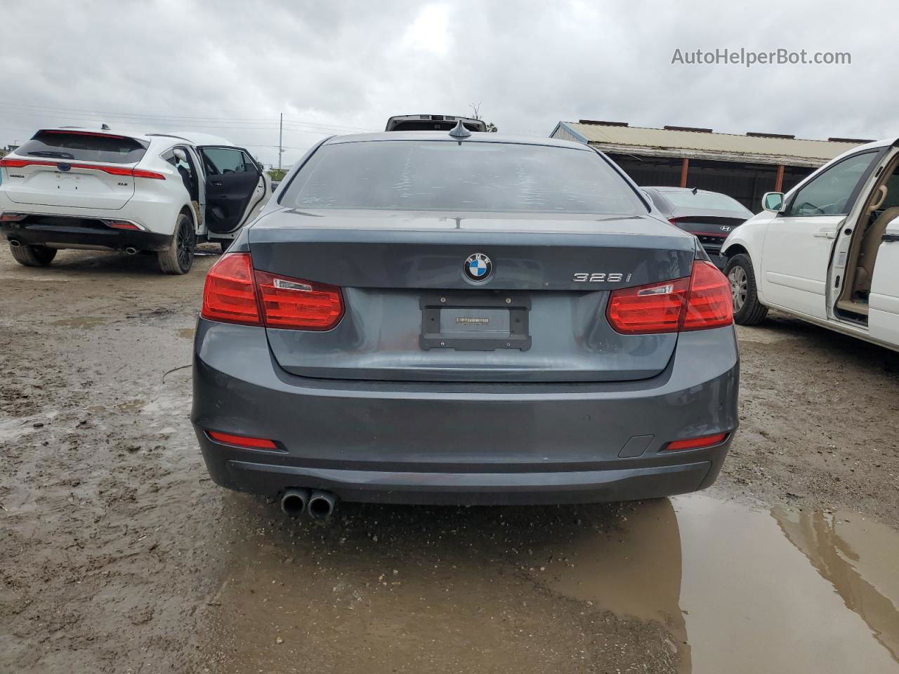 2015 Bmw 328 I Gray vin: WBA3A5G56FNS86082