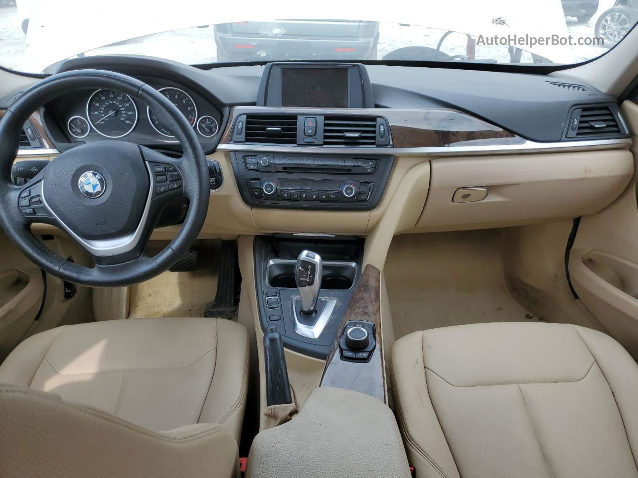 2015 Bmw 328 I Beige vin: WBA3A5G56FNS87927