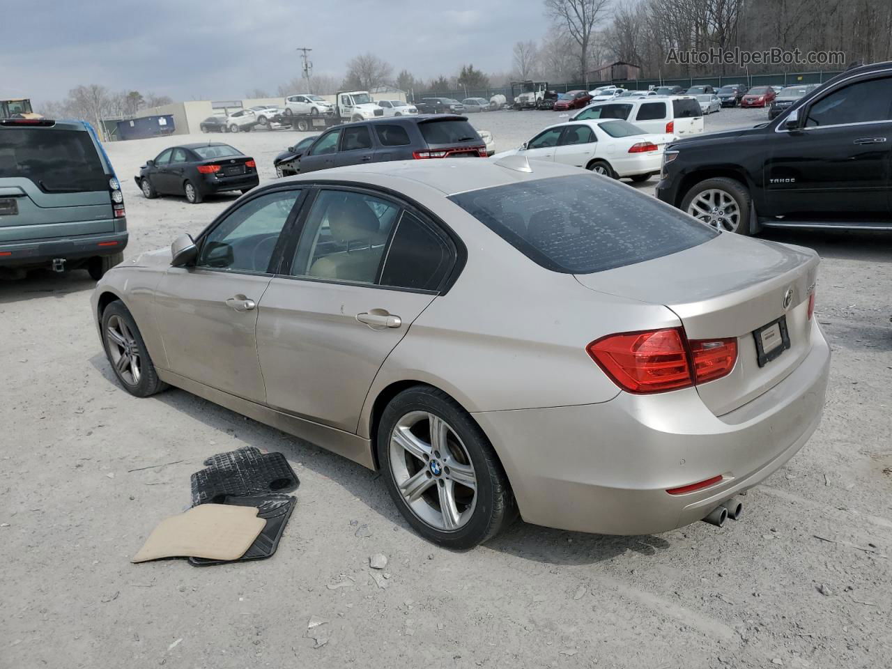 2015 Bmw 328 I Beige vin: WBA3A5G56FNS87927