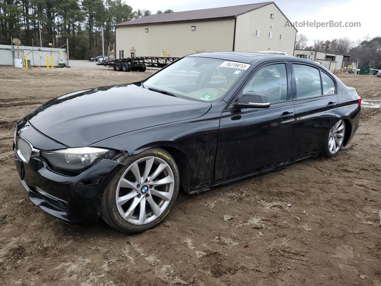 2012 Bmw 328 I Черный vin: WBA3A5G57CNN65844