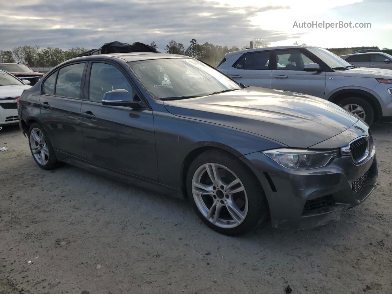 2014 Bmw 328 I Gray vin: WBA3A5G57ENP28446