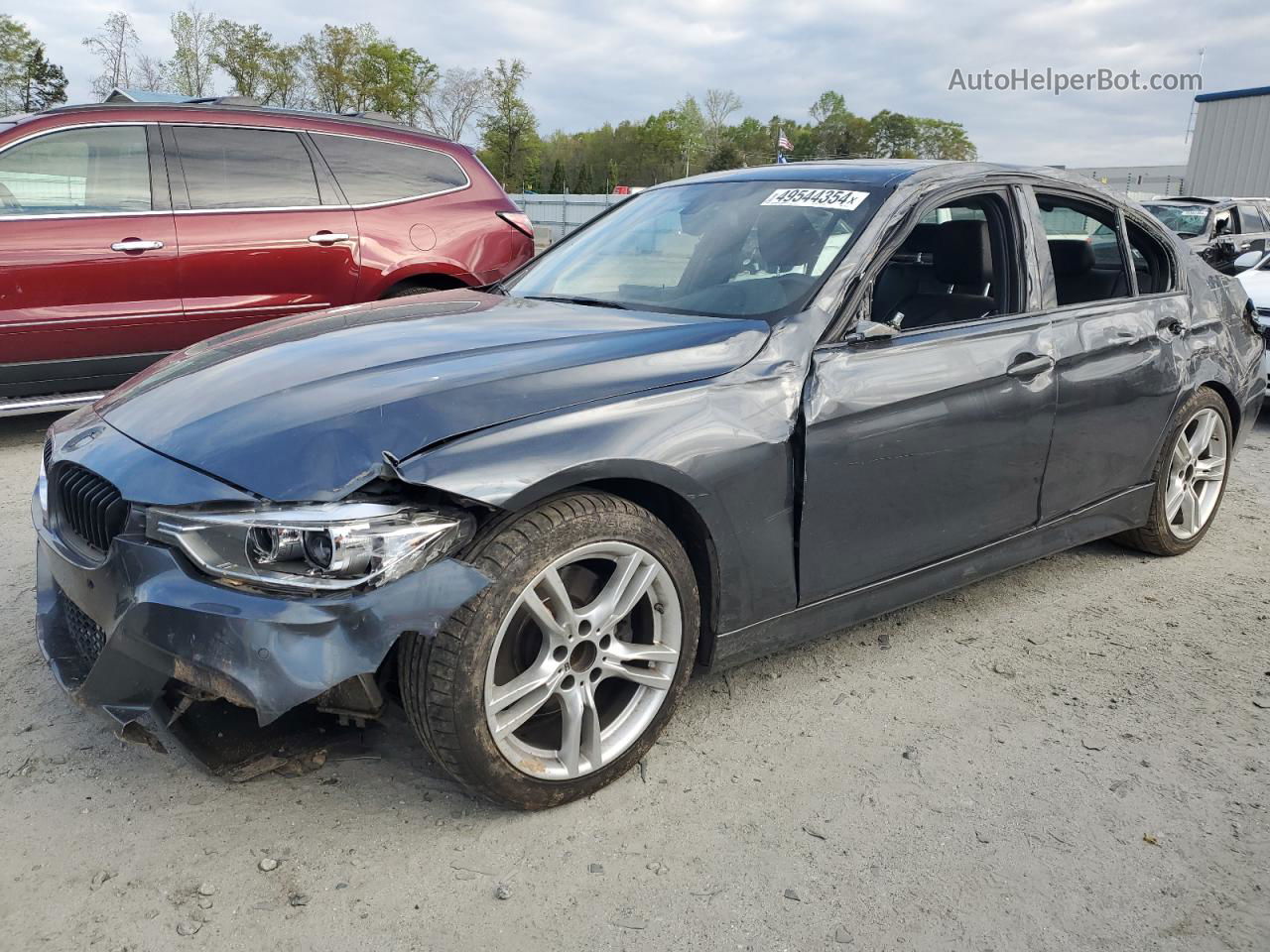 2014 Bmw 328 I Gray vin: WBA3A5G57ENP28446