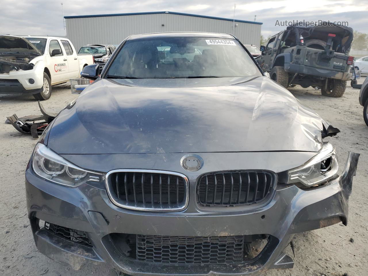 2014 Bmw 328 I Gray vin: WBA3A5G57ENP28446