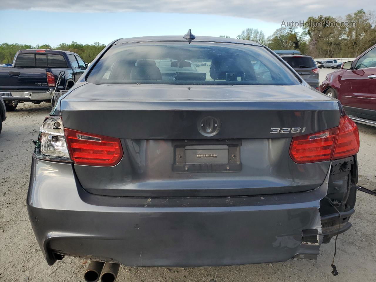 2014 Bmw 328 I Gray vin: WBA3A5G57ENP28446