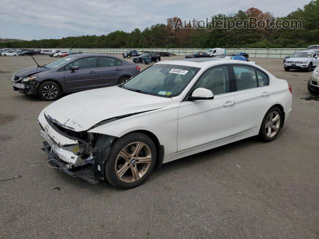 2015 Bmw 328 I White vin: WBA3A5G57FNP34443