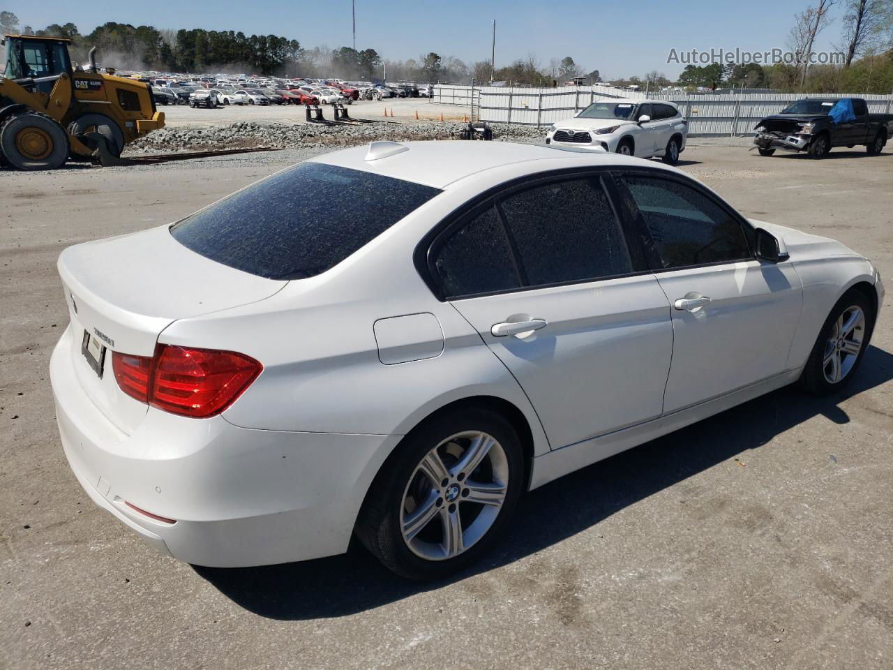 2015 Bmw 328 I White vin: WBA3A5G57FNS90383