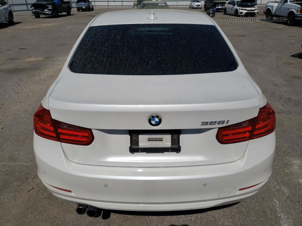 2015 Bmw 328 I White vin: WBA3A5G57FNS90383