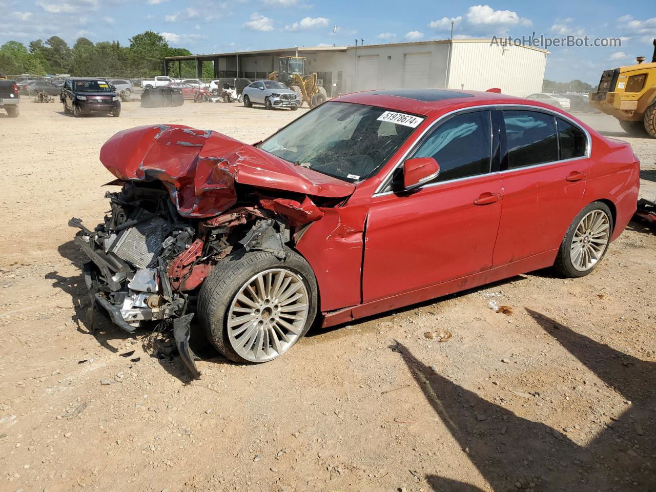 2014 Bmw 328 I Red vin: WBA3A5G58ENP30741