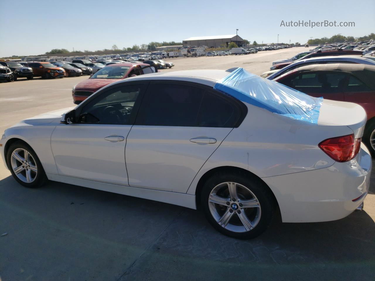 2015 Bmw 328 I White vin: WBA3A5G58FNS84592