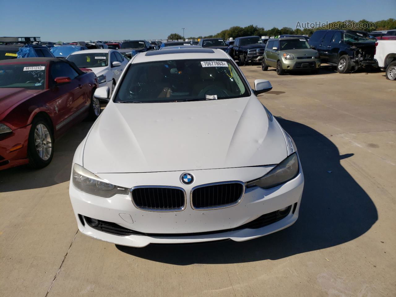 2015 Bmw 328 I White vin: WBA3A5G58FNS84592