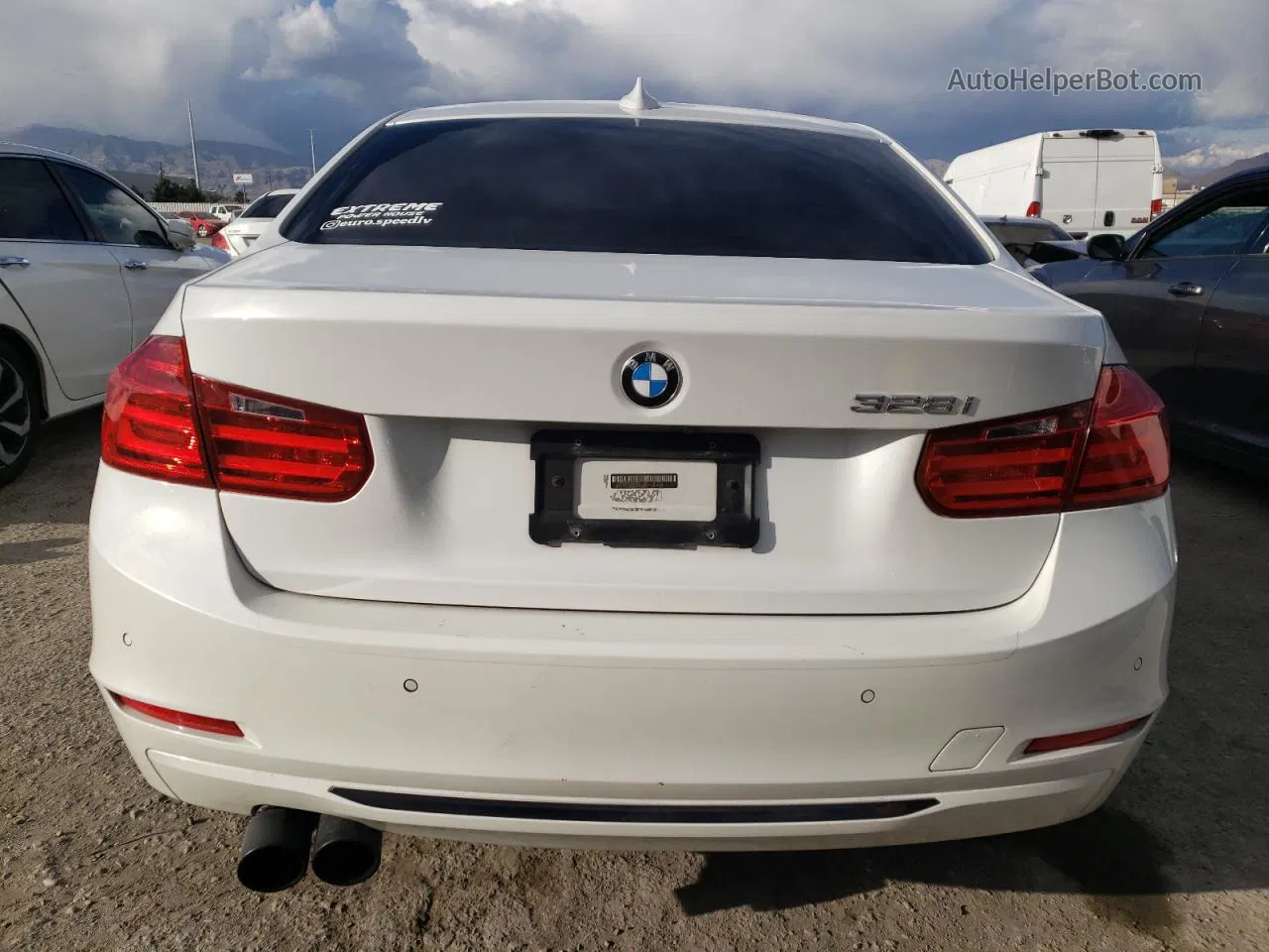 2015 Bmw 328 I White vin: WBA3A5G58FNS84849