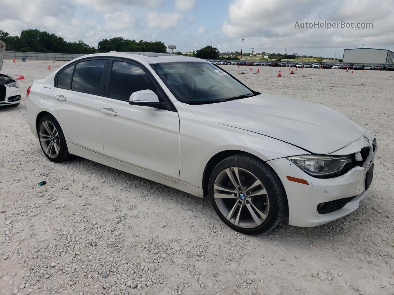 2015 Bmw 328 I White vin: WBA3A5G58FNS88612