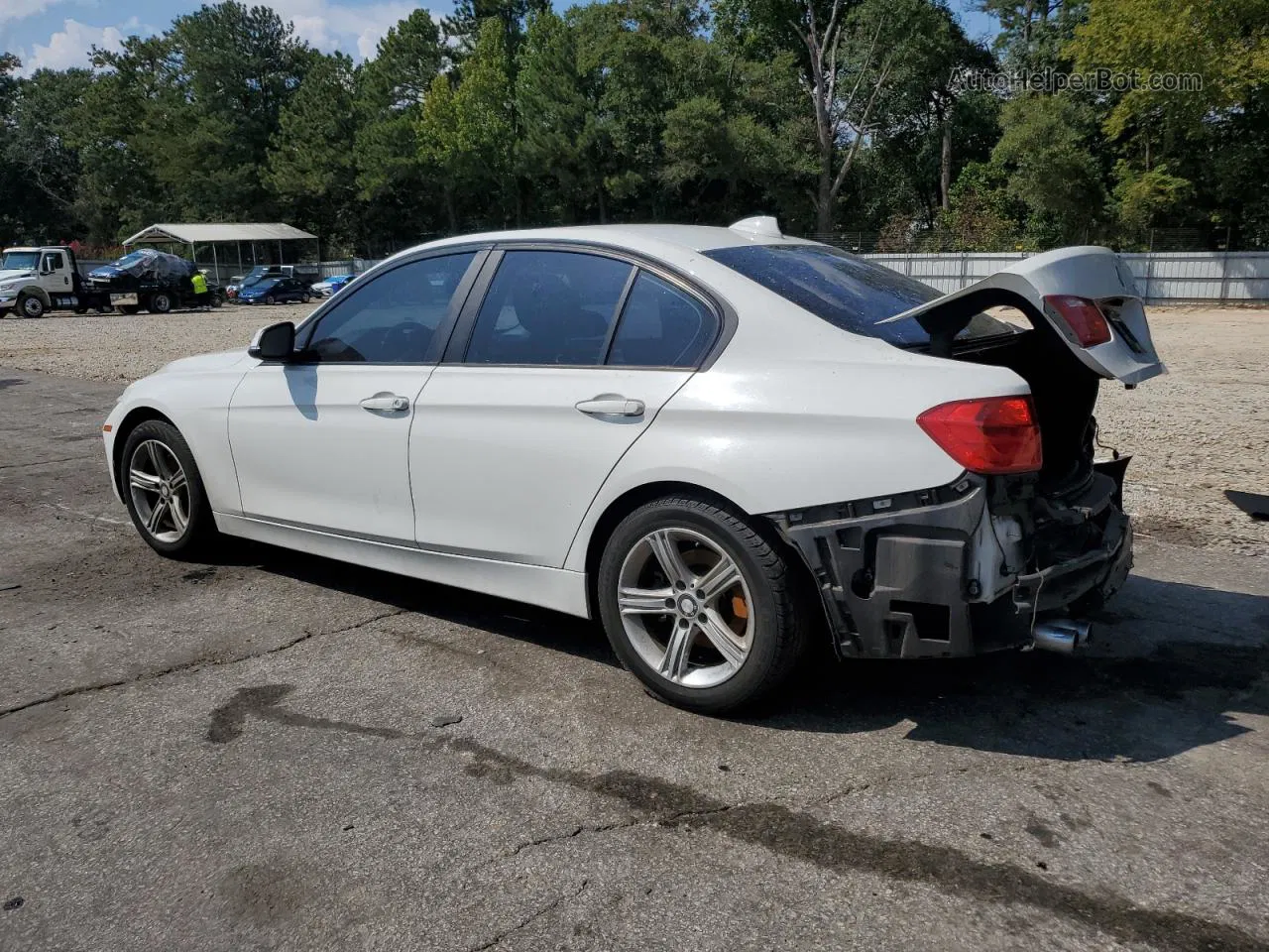 2014 Bmw 328 I White vin: WBA3A5G59ENP30344