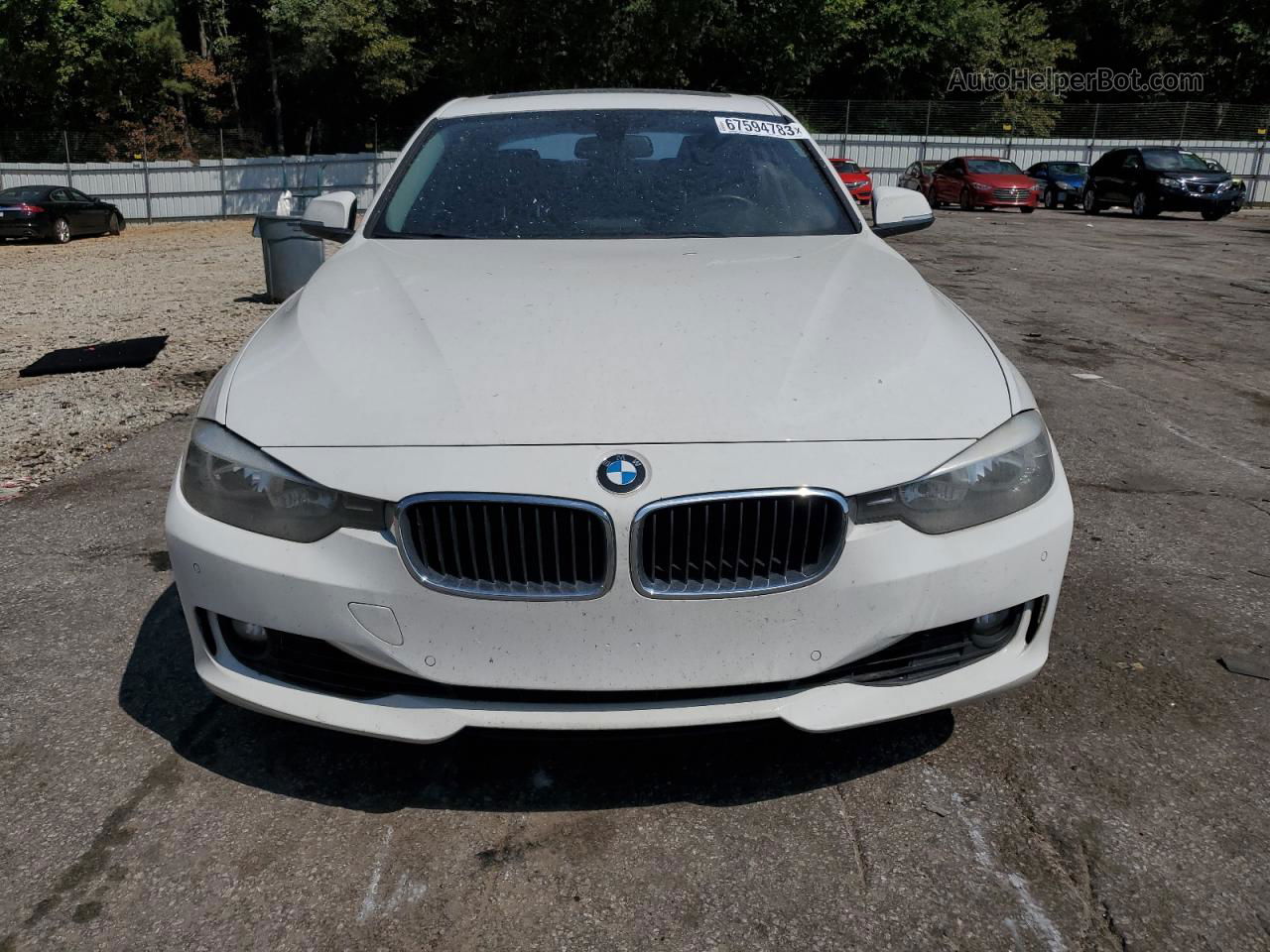 2014 Bmw 328 I White vin: WBA3A5G59ENP30344