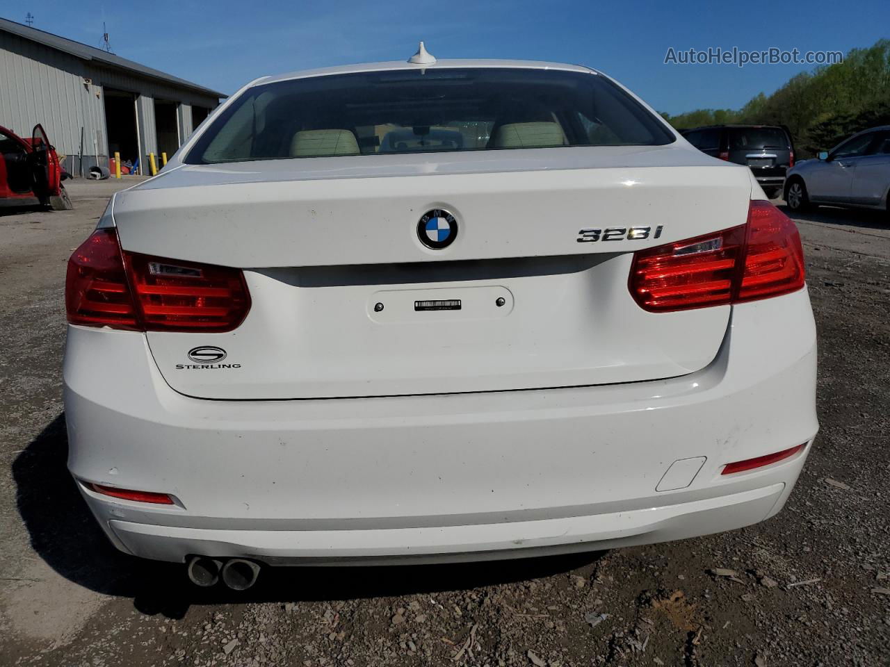 2015 Bmw 328 I White vin: WBA3A5G59FNS86366