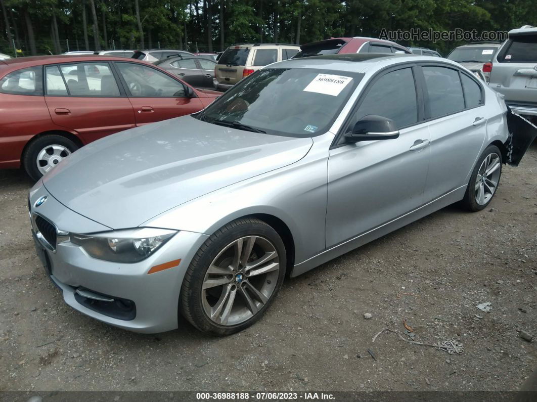 2012 Bmw 3 Series 328i Silver vin: WBA3A5G5XCNP17230