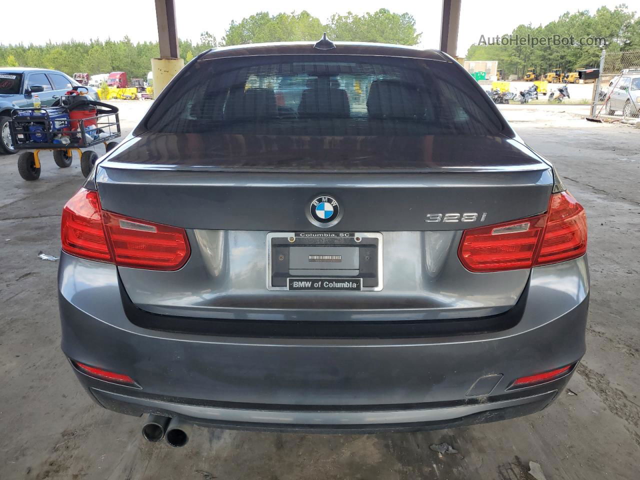 2013 Bmw 328 I Gray vin: WBA3A5G5XDNP25149