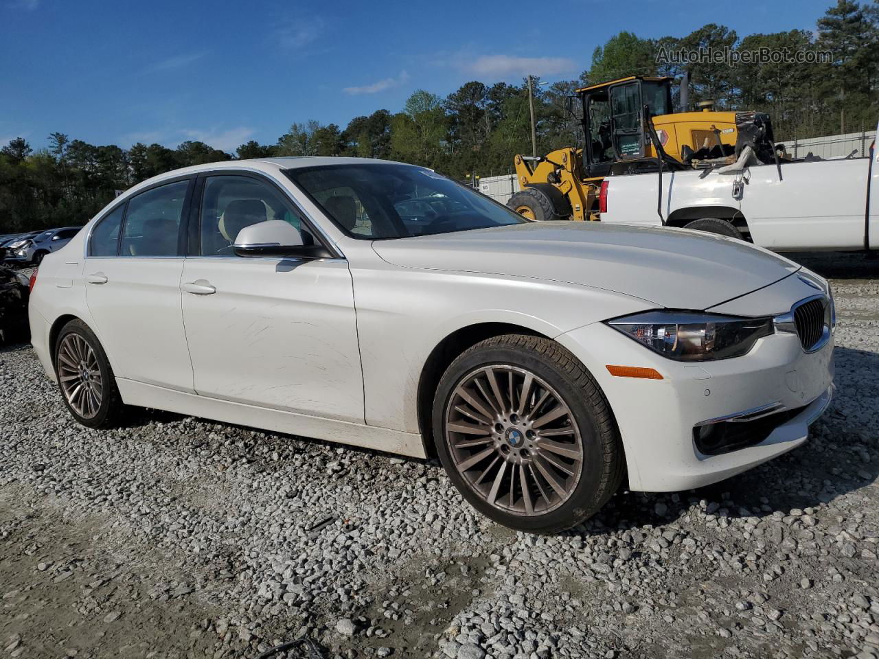 2014 Bmw 328 I White vin: WBA3A5G5XENP28425